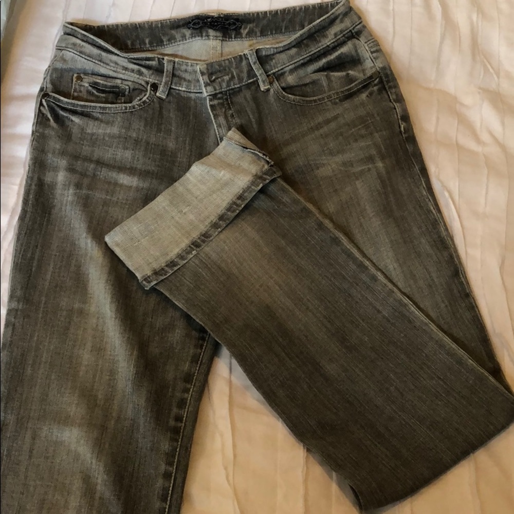 Elie Tahari grey black denim  jeans. Size 4